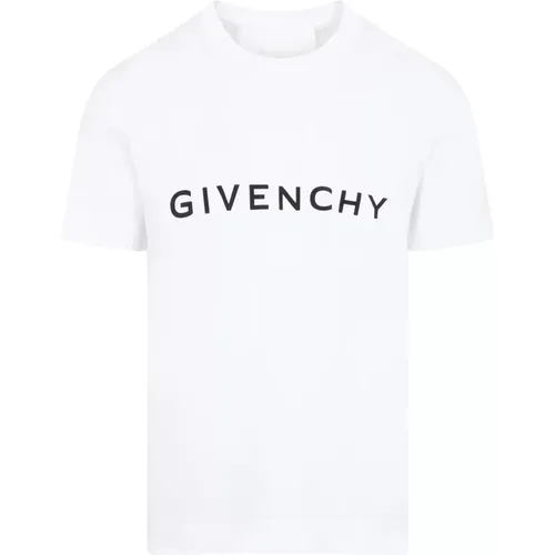 Baumwoll Logo T-Shirt , Herren, Größe: M - Givenchy - Modalova