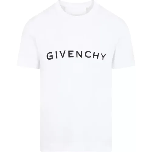 Baumwoll Logo T-Shirt , Herren, Größe: XL - Givenchy - Modalova