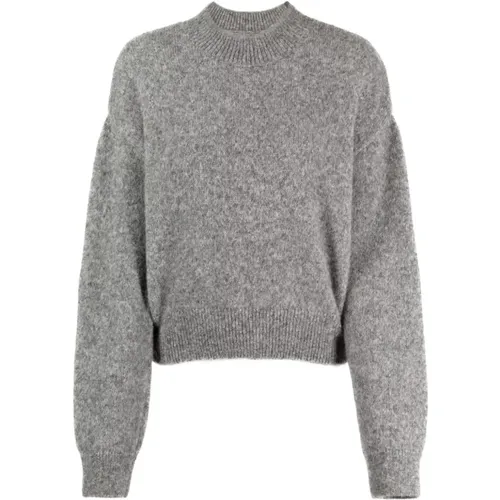 Grey Alpaca Wool Sweater , female, Sizes: M - Jacquemus - Modalova