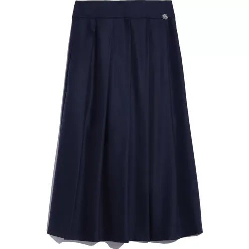 Flared Skirt with Jewel Embroidery , female, Sizes: M, XS, S - Max Mara - Modalova