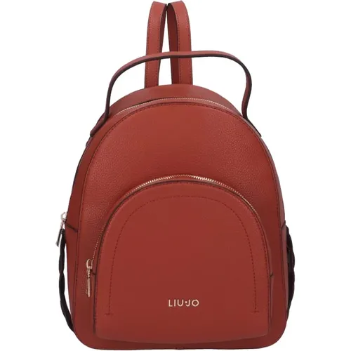Embossed Eco Leather Backpack , female, Sizes: ONE SIZE - Liu Jo - Modalova