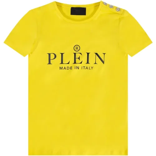 T-Shirt mit Logo , Damen, Größe: XS - Philipp Plein - Modalova