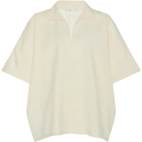 Oversize Hemd aus Wolle, Seide und Leinen - The Row - Modalova