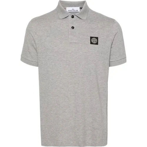 Grey T-Shirts Polo Shirt for Men , male, Sizes: XL, L, S - Stone Island - Modalova