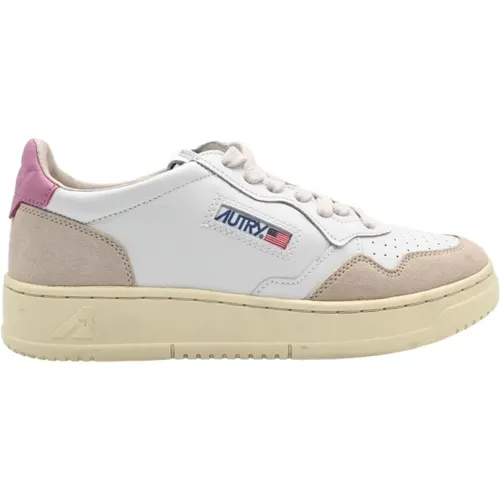 Sneakers White Mauve Stylish Woman , female, Sizes: 7 UK - Autry - Modalova