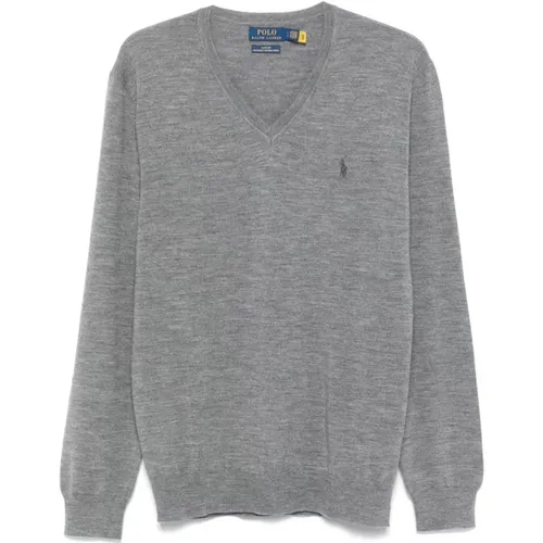 Graue Pullover , Herren, Größe: S - Ralph Lauren - Modalova