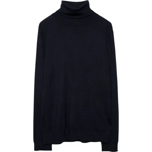 Turtleneck with Distressed Details , male, Sizes: L, XL - Zadig & Voltaire - Modalova
