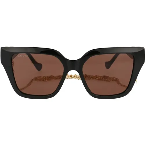 Stilvolle Sonnenbrille für modebewusste Frauen , Damen, Größe: 54 MM - Gucci - Modalova