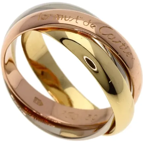 Pre-owned Rose Gold rings , female, Sizes: ONE SIZE - Cartier Vintage - Modalova