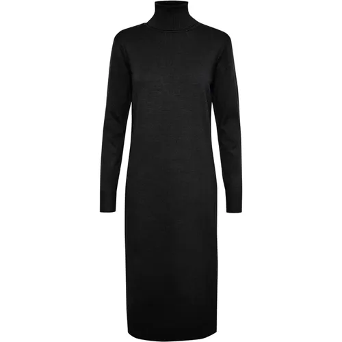 Soft Knit Roll Neck Long Dress , female, Sizes: L, 2XL, M, XS, S, XL - Saint Tropez - Modalova