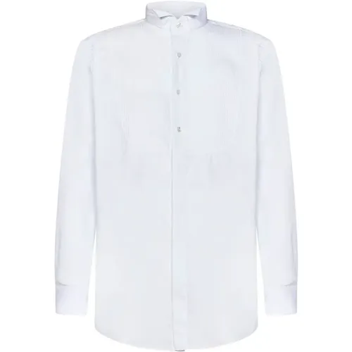 Cotton Shirt with Flower Buttons , male, Sizes: 4XL, 3XL, M - Lardini - Modalova