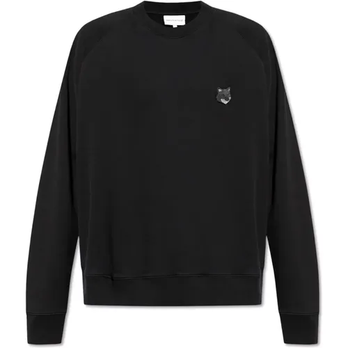 Sweatshirt mit Logo , Herren, Größe: M - Maison Kitsuné - Modalova