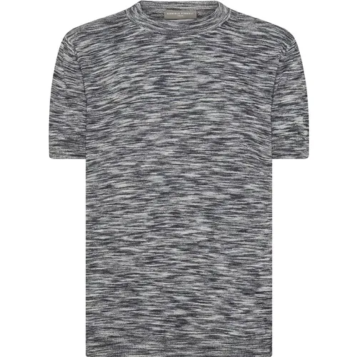 Grey T-shirts and Polos Collection , male, Sizes: M, L, XL - Daniele Fiesoli - Modalova