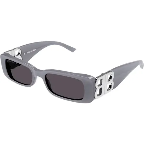 Grey Sunglasses with Bb0096S Model , female, Sizes: 51 MM - Balenciaga - Modalova