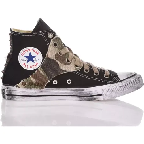 Handmade Camo Sneakers Beige Black , male, Sizes: 8 UK, 3 UK, 4 UK, 3 1/2 UK, 2 1/2 UK, 6 UK, 7 UK, 5 UK, 2 UK, 5 1/2 UK - Converse - Modalova