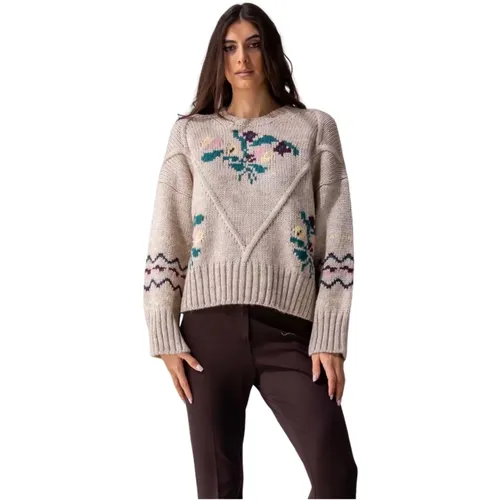 Jacquard Print Sweater in , female, Sizes: M - Beatrice .b - Modalova