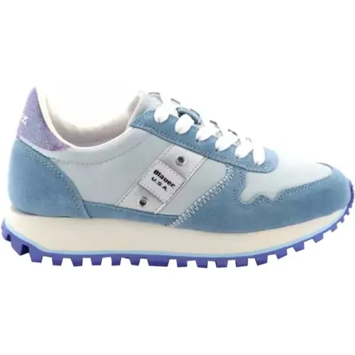 Blaue Sneakers für Frauen , Damen, Größe: 38 EU - Blauer - Modalova