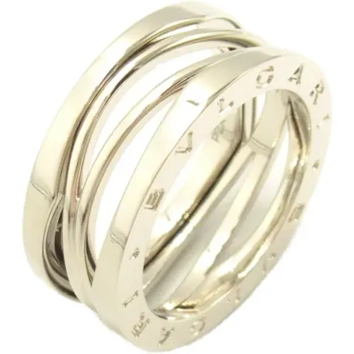 Pre-owned White Gold rings , female, Sizes: ONE SIZE - Bvlgari Vintage - Modalova