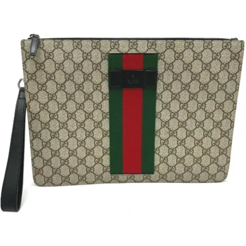 Pre-owned Canvas clutches , female, Sizes: ONE SIZE - Gucci Vintage - Modalova