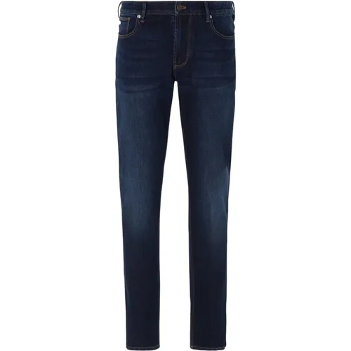 Vintage Slim Fit Denim Jeans , Herren, Größe: W33 - Emporio Armani - Modalova