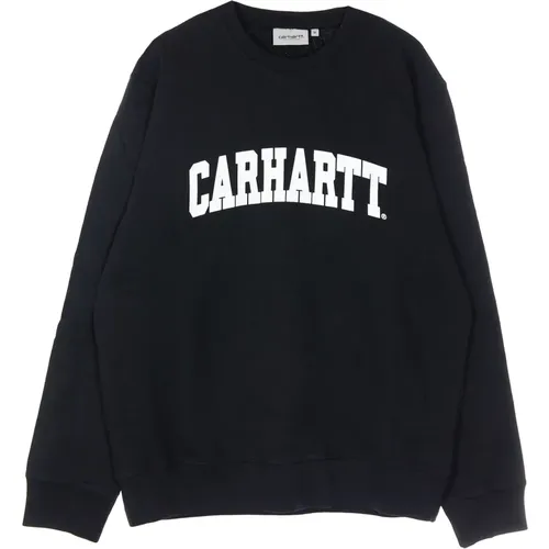 Schwarz/Weißer Leichter Crewneck Sweatshirt , Herren, Größe: XL - Carhartt WIP - Modalova