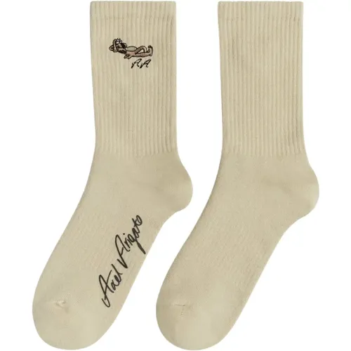 Wes Bestickte Socken , unisex, Größe: S - Axel Arigato - Modalova