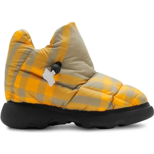 Vintage Check Slip-On Sneakers Gelb , Damen, Größe: 36 EU - Burberry - Modalova