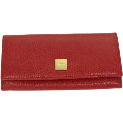 Pre-owned Leather wallets , female, Sizes: ONE SIZE - Celine Vintage - Modalova