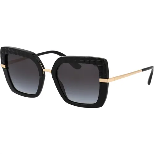 Stylische Sonnenbrille mit Modell 0Dg4373 , Damen, Größe: 52 MM - Dolce & Gabbana - Modalova