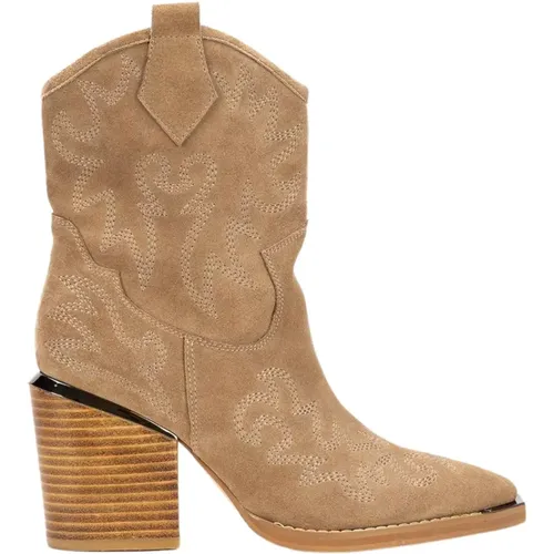 Pointed Toe Leather Ankle Boots , female, Sizes: 9 UK - Alma en Pena - Modalova