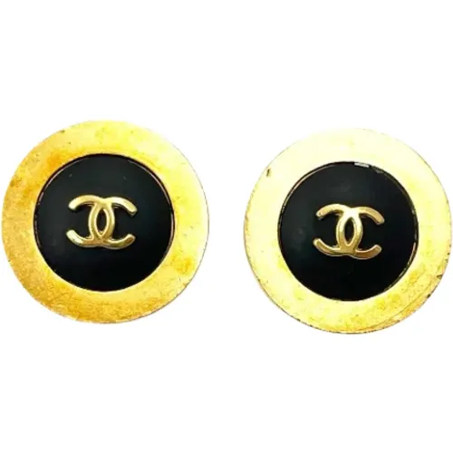 Pre-owned Metal earrings , female, Sizes: ONE SIZE - Chanel Vintage - Modalova