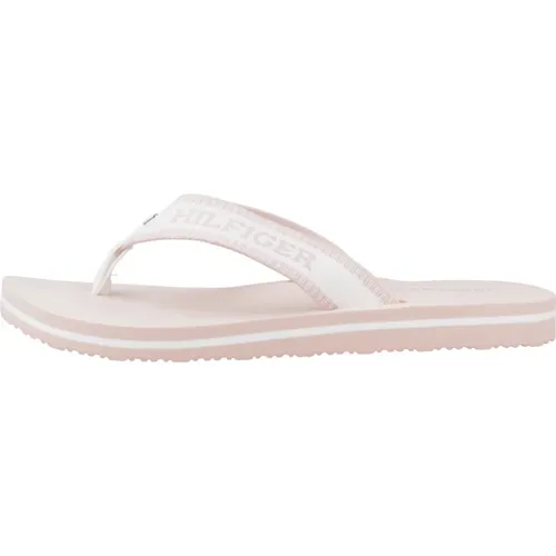 Webbing Pool Slide Flip Flops , Damen, Größe: 40 EU - Tommy Hilfiger - Modalova