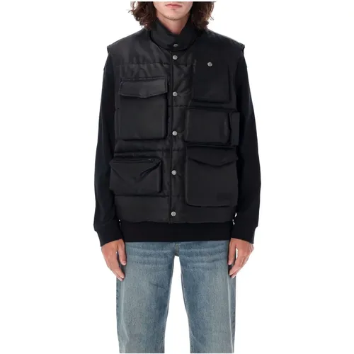 Utility Vest Outerwear Aw24 , male, Sizes: L - MM6 Maison Margiela - Modalova