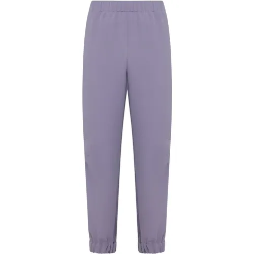 Lilac Elasticated Waist Trousers with Pockets , female, Sizes: L, M - Dries Van Noten - Modalova