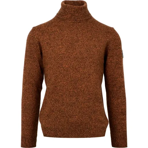 Brauner Wollmischung Rollkragenpullover , Herren, Größe: XL - Roy Roger's - Modalova