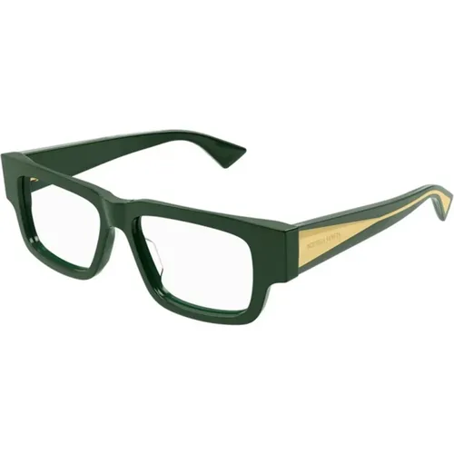 Grüne Rahmen Sonnenbrille Bv1280O 003 - Bottega Veneta - Modalova