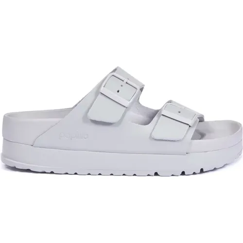 Klassische Sandalen mit zwei Riemen und Plateausohle , Damen, Größe: 38 EU - Birkenstock - Modalova