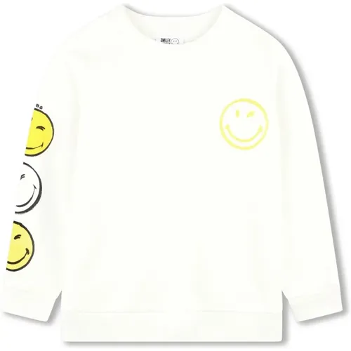 Weiße Baumwollpullover mit Smiley-Gesicht - Marc Jacobs - Modalova