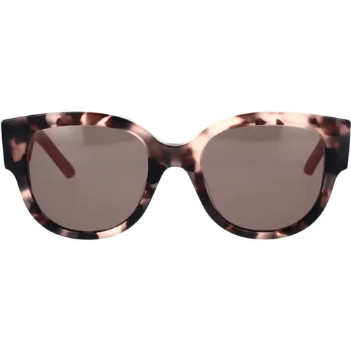 Glamorous Oversized Acetate Sunglasses with Plum Purple Lenses , female, Sizes: 54 MM - Dior - Modalova