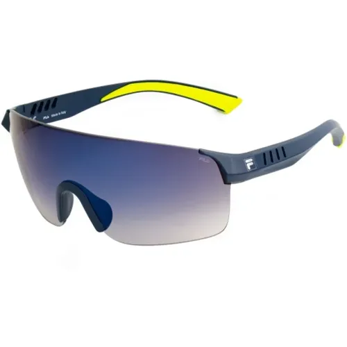 Blaue Injizierte Sonnenbrille für Männer - Fila - Modalova