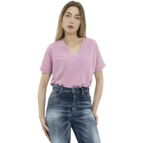 T-Shirts , Damen, Größe: M - Zanone - Modalova