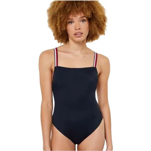 Signature Tape Badeanzug , Damen, Größe: XS - Tommy Hilfiger - Modalova