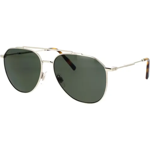 Polarisierte Piloten-Sonnenbrille mit dunkelgrünen Gläsern , unisex, Größe: 58 MM - Dolce & Gabbana - Modalova