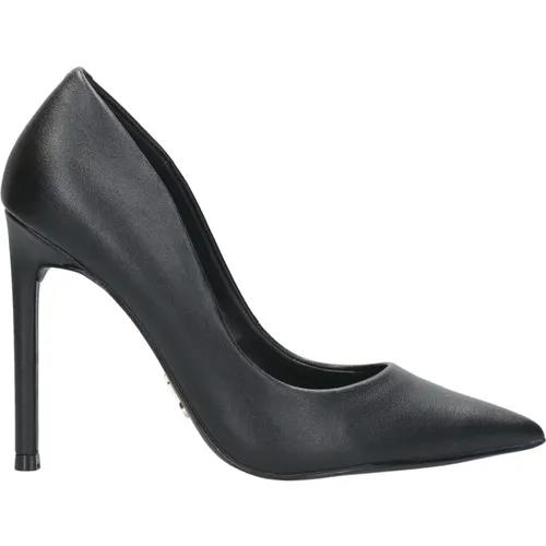 Schwarzer Leder Stiletto-Absatz , Damen, Größe: 41 EU - Steve Madden - Modalova