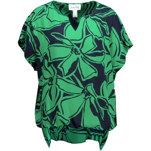 Grünes Top mit Blumenmuster für Damen , Damen, Größe: XL - Joseph Ribkoff - Modalova