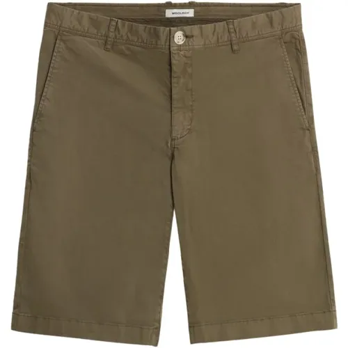 Casual Cotton Shorts , male, Sizes: W34 - Woolrich - Modalova