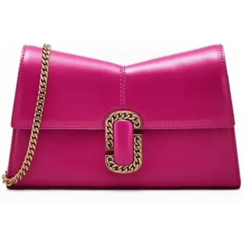 Fuchsia Chain Wallet , female, Sizes: ONE SIZE - Marc Jacobs - Modalova