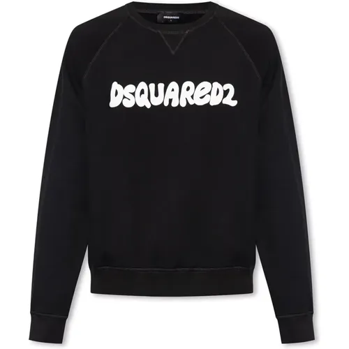 Sweatshirt with logo , male, Sizes: XL - Dsquared2 - Modalova