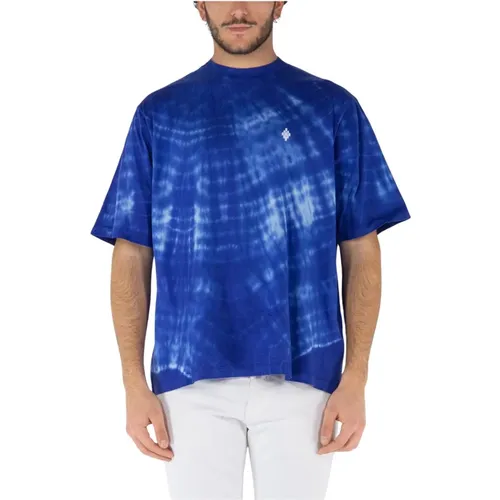 Soundwaves Over T-Shirt , male, Sizes: L, M, S - Marcelo Burlon - Modalova