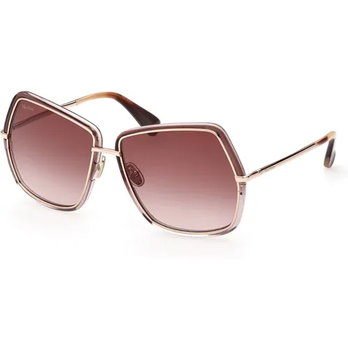 Elegante Sonnenbrille mit Metall-Details,Stylische Sonnenbrille Elsa3 in 32P,Stilvolle Sonnenbrille - Max Mara - Modalova